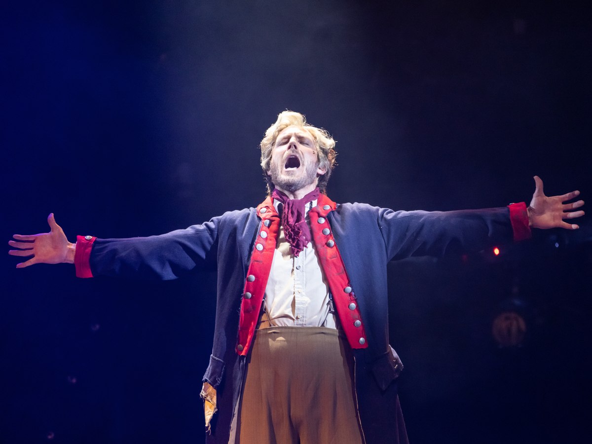 Casey Elliott as Jean Valjean in Les Misérables