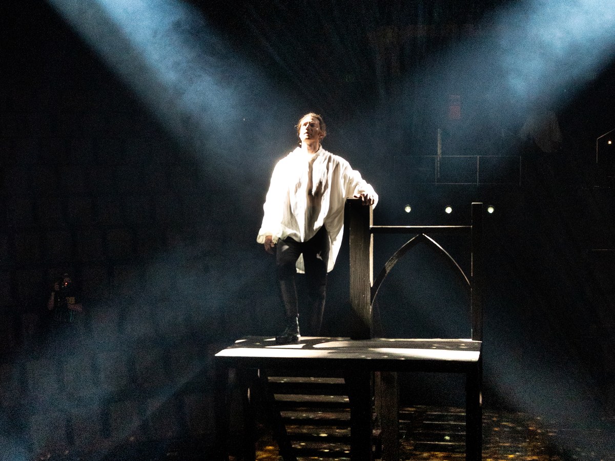 Casey Elliott as Sydney Carton in A Tale of Two Cities